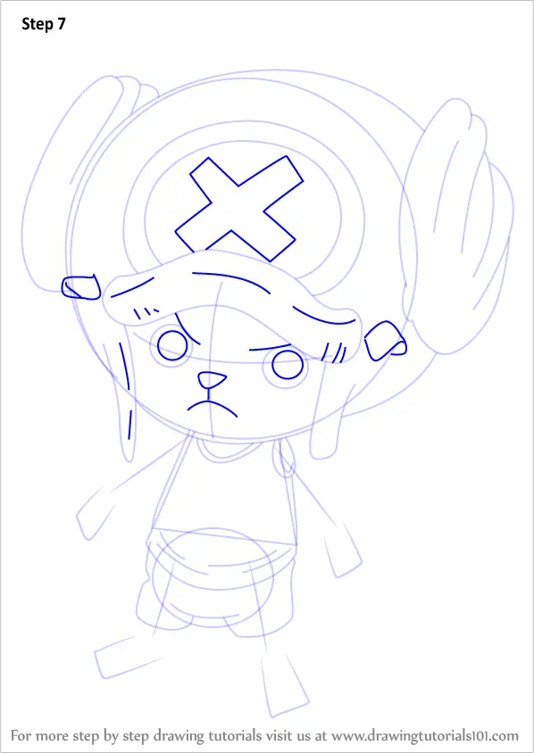 Learn How To Draw Tony Tony Chopper From One Piece One Piece Step By