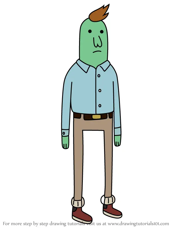 Learn How To Draw King Man Normal Man From Adventure Time Adventure