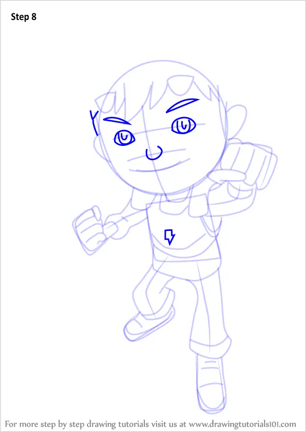 Learn How To Draw Boboibot From Boboiboy Boboiboy Step By Step