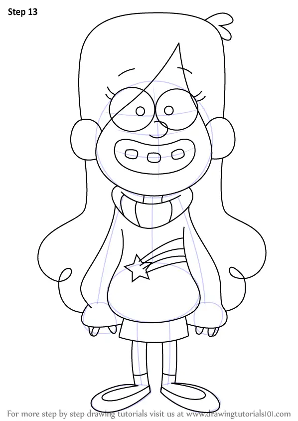 Como Dibujar A Mabel Gravity Falls How To Draw Mabel Easy Drawings