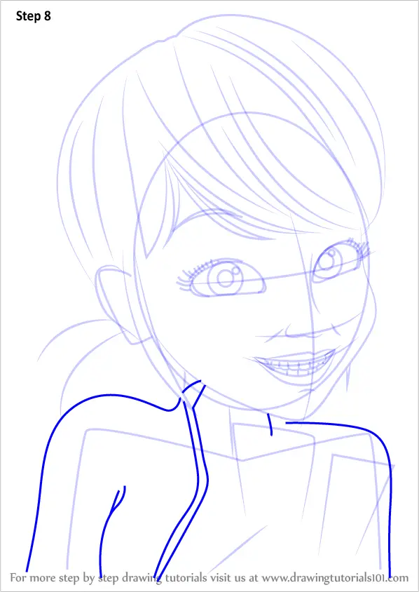 Learn How To Draw Marinette Dupain Cheng From Miraculous Ladybug