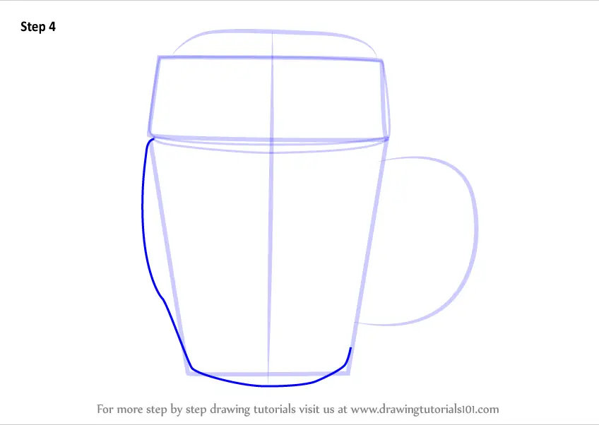 Learn How To Draw Beer Mug Everyday Objects Step By Step Drawing