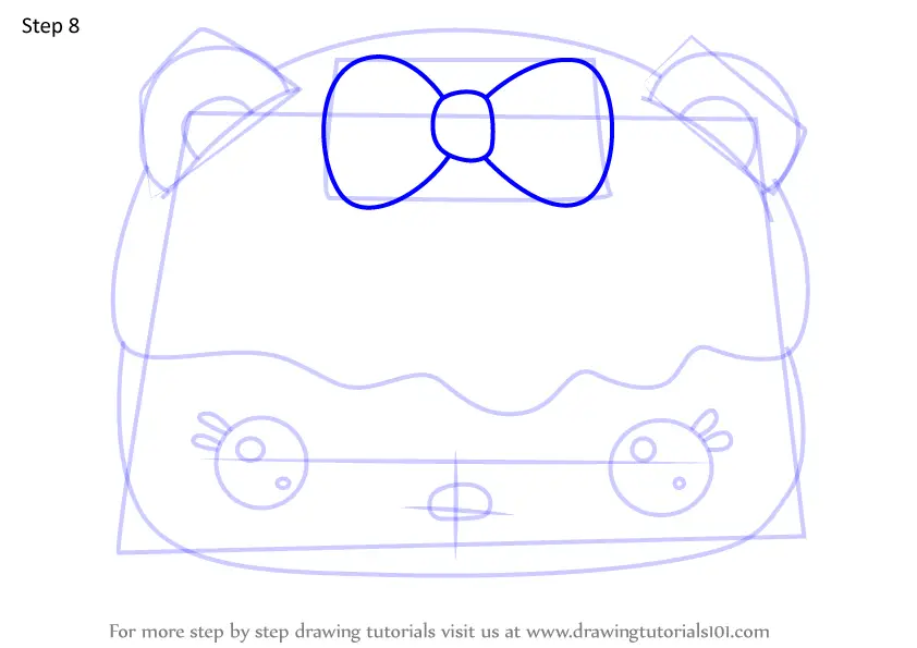 Step By Step How To Draw Blueberry Donut Gloss Up From Num Noms