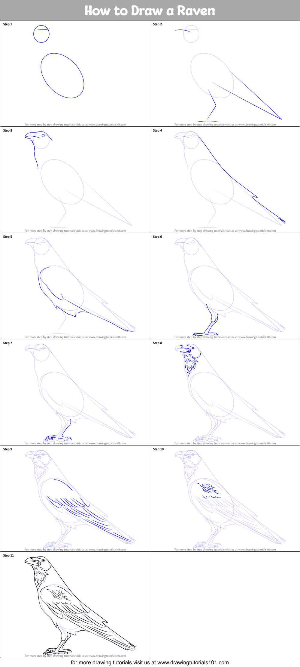 Great How To Draw Raven Step By Step in the world Check it out now 