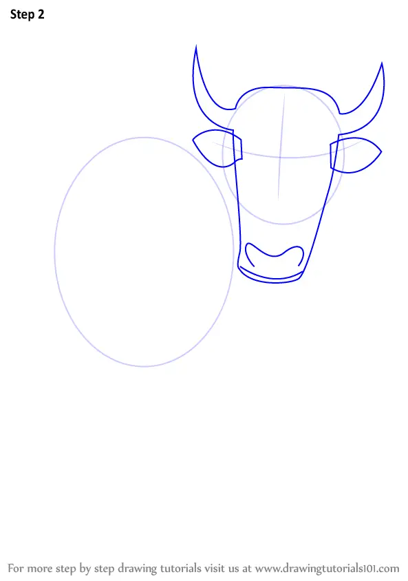 Learn How to Draw a Yak (Farm Animals) Step by Step : Drawing Tutorials