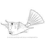 How to Draw a Longhorn Cowfish