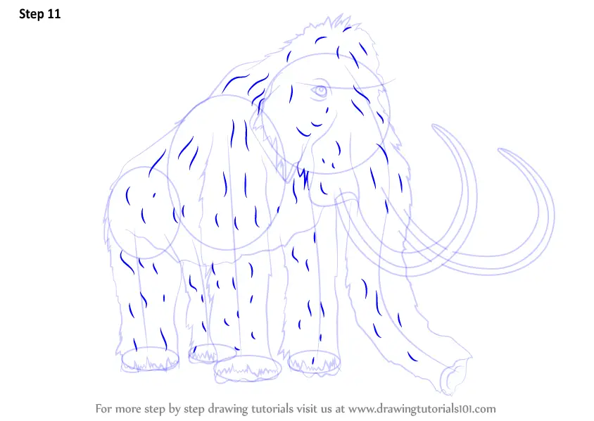 Learn How to Draw a Woolly mammoth (Other Animals) Step by Step