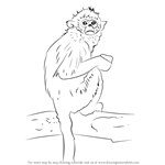 How to Draw a Golden Snub-Nosed Monkey
