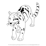 How to Draw a Clouded Leopard