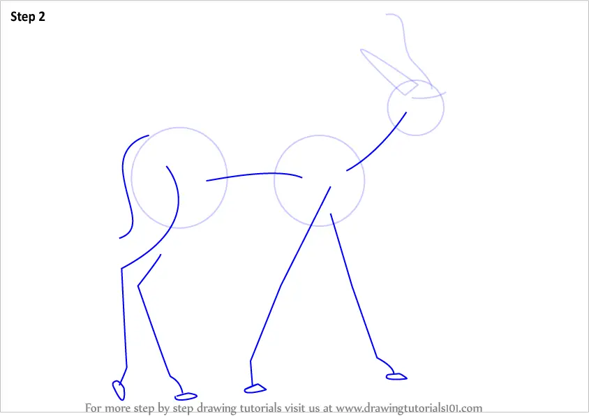 Learn How to Draw a Springbok (Wild Animals) Step by Step Drawing