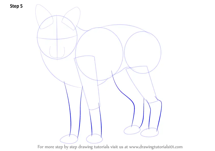 Learn How to Draw a Fox (Zoo Animals) Step by Step : Drawing Tutorials