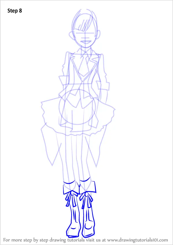 Learn How to Draw Mayu Watanabe from AKB0048 (AKB0048) Step by Step ...