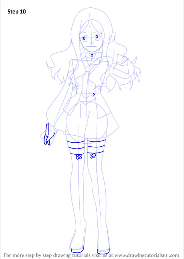 Step by Step How to Draw Mimori Kishida from AKB0048 ...