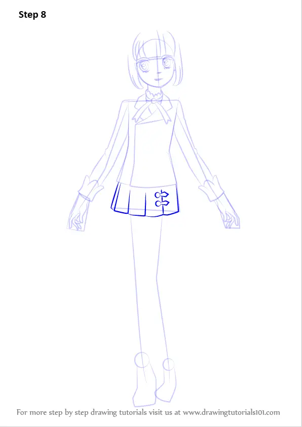 Learn How to Draw Sumire Hikami from Aikatsu! (Aikatsu!) Step by Step ...