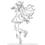 How to Draw Chelsea from Akame ga Kill!