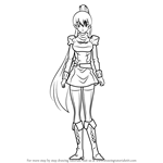 How to Draw Seryu Ubiquitous from Akame Ga Kill