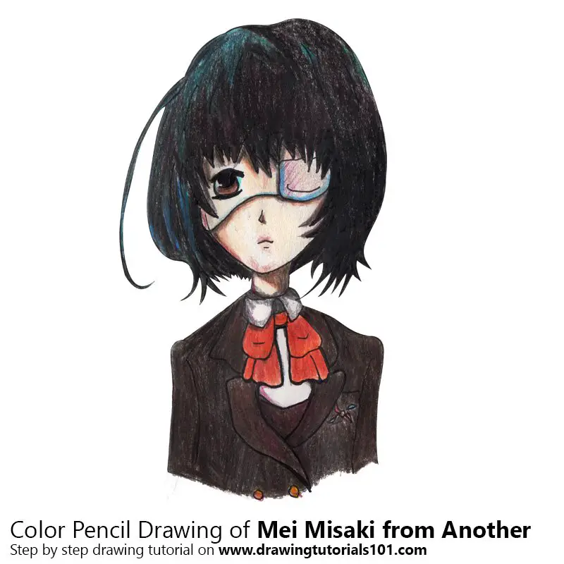 Mei Misaki from Another Color Pencil Drawing