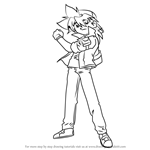 How to Draw Tyson Granger from Beyblade