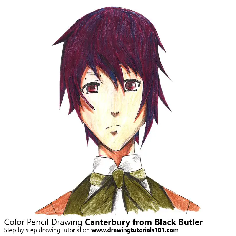 Canterbury from Black Butler Color Pencil Drawing