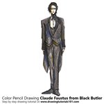 How to Draw Claude Faustus from Black Butler