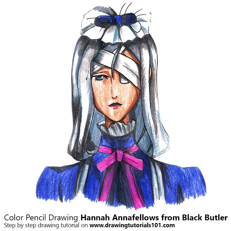 Hannah Annafellows from Black Butler Color Pencil Drawing