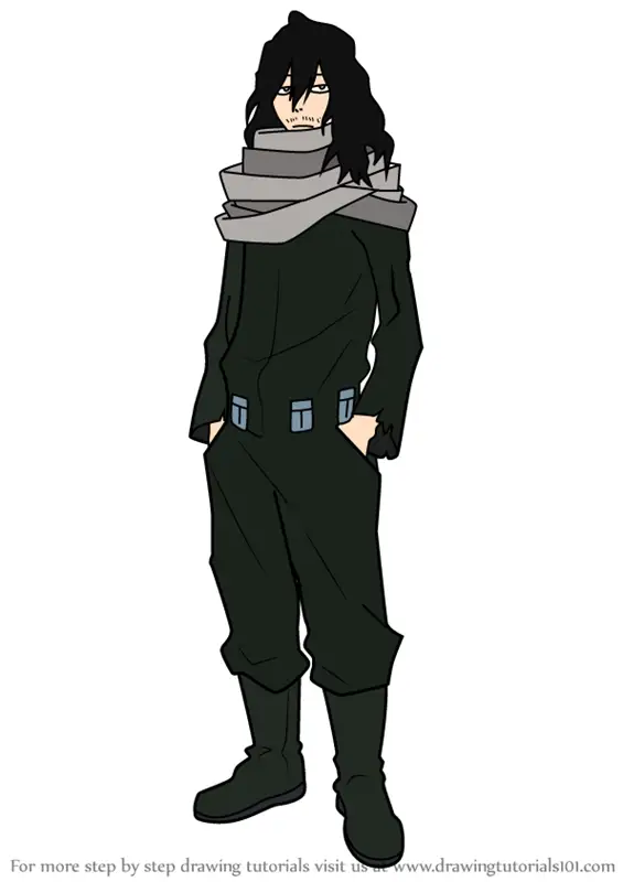 Learn How to Draw Aizawa From Boku no Hero Academia (Boku no Hero