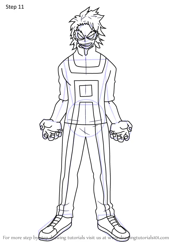 Learn How to Draw Tetsutetsu Tetsutetsu from Boku no Hero Academia ...