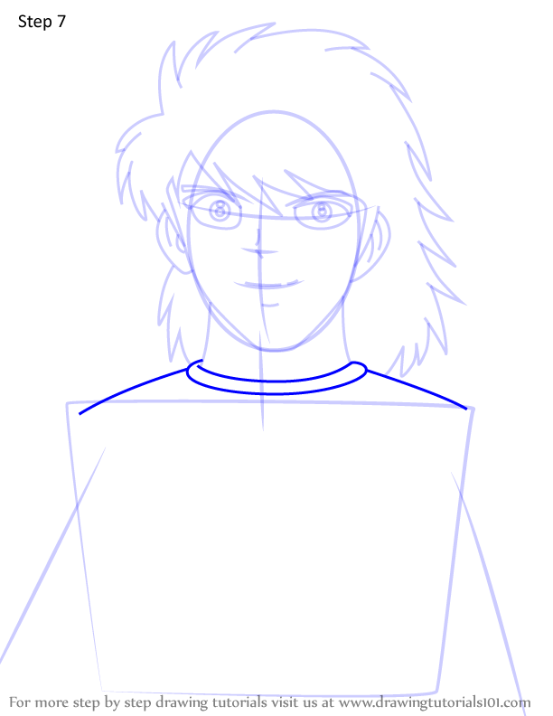 Step By Step How To Draw Kojiro Hyuga From Captain Tsubasa 