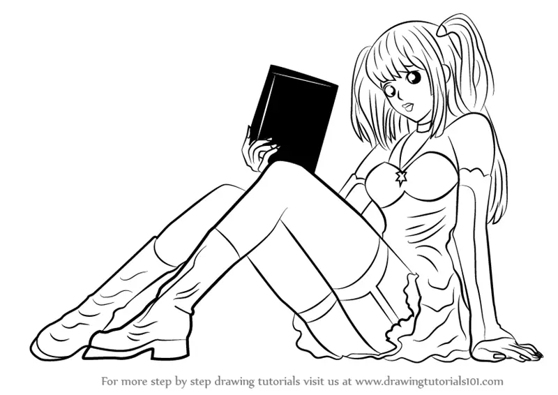 Learn How to Draw Misa Amane from Death Note (Death Note) Step by Step