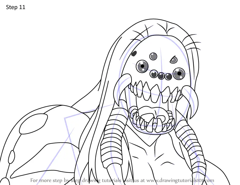 Learn How To Draw Father Spider Demon From Demon Slayer Demon Slayer