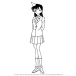 How to Draw Ran Mouri from Detective Conan
