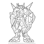 How to Draw WarGreymon from Digimon