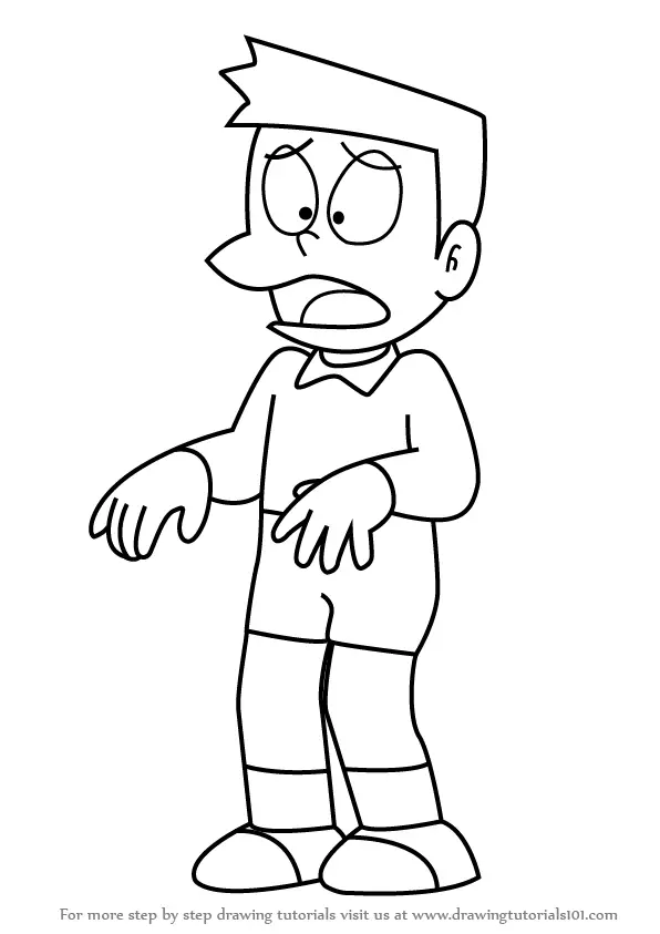 Nobita Nobi Drawing - Drawing Skill