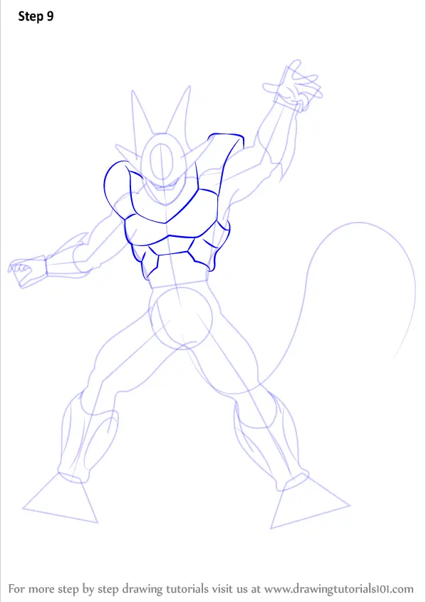 Learn How to Draw Cooler from Dragon Ball Z (Dragon Ball Z) Step by