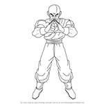 How to Draw Tenshinhan from Dragon Ball Z