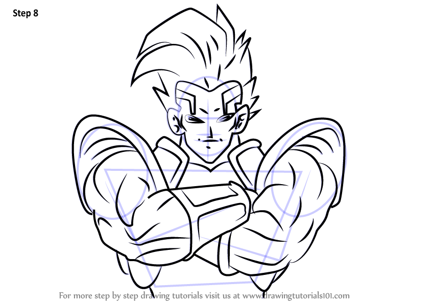 Learn How to Draw Super Baby Vegeta 2 from Dragon Ball (Dragon Ball