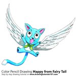 How to Draw Happy from Fairy Tail