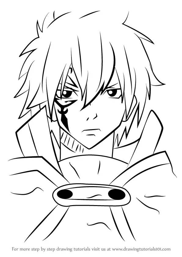 Learn How to Draw Jellal Fernandes from Fairy Tail (Fairy Tail) Step by  Step : Drawing Tutorials