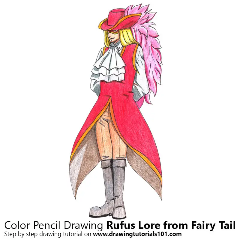 Rufus Lore from Fairy Tail Color Pencil Drawing