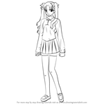 How to Draw Rin Tohsaka from Fate-stay night