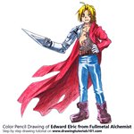 How to Draw Edward Elric from Fullmetal Alchemist