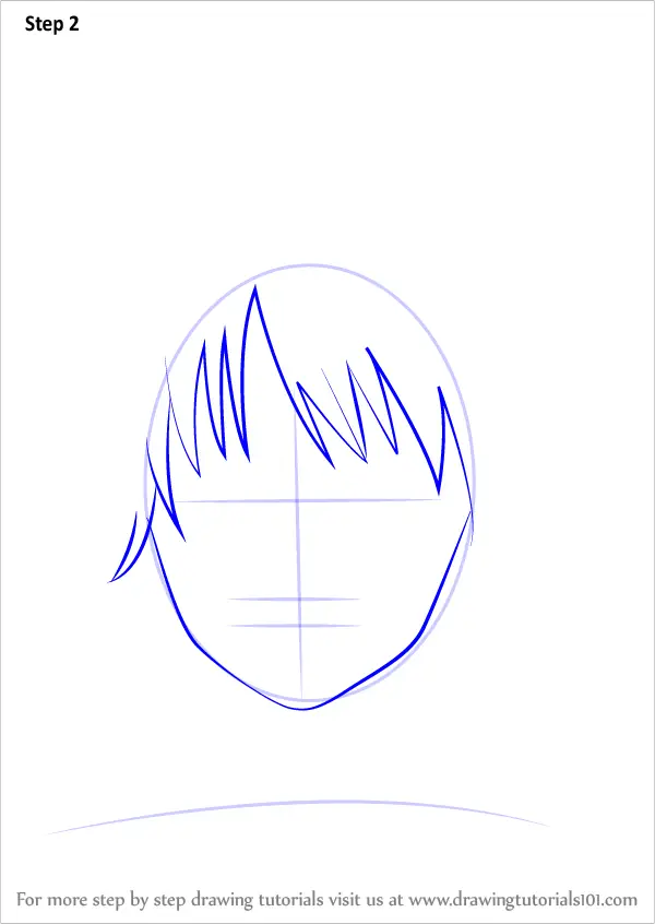 Step by Step How to Draw Eromes from Gin Tama : DrawingTutorials101.com