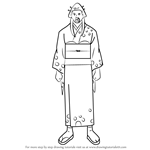 How to Draw Saigou Tokumori from Gin Tama