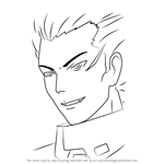 How to Draw Argo Tsukishima from Guilty Crown