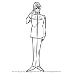 How to Draw Admiral Wakkein from Gundam