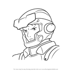 How to Draw Akira Takei from Gundam