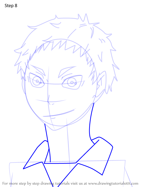 Step By Step How To Draw Morisuke Yaku From Haikyuu Drawingtutorials101 Com