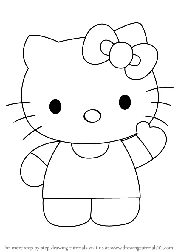 Learn How To Draw Hello Kitty Hello Kitty Step By Step Drawing Tutorials 