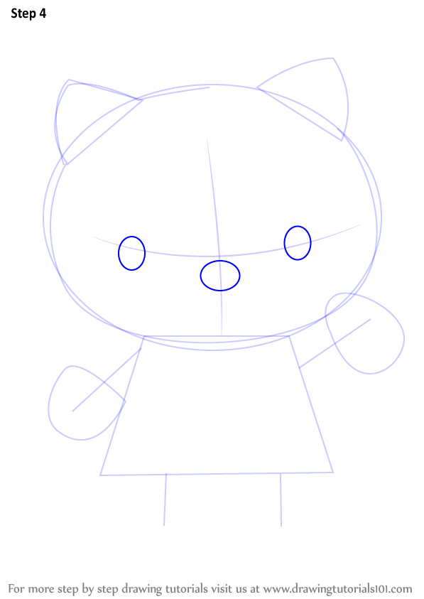 How to Draw Hello Kitty Step by Step - DrawingNow