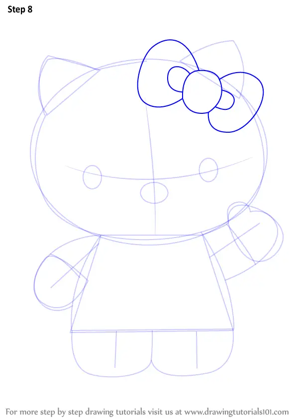 Learn How To Draw Hello Kitty Hello Kitty Step By Step Drawing Tutorials 